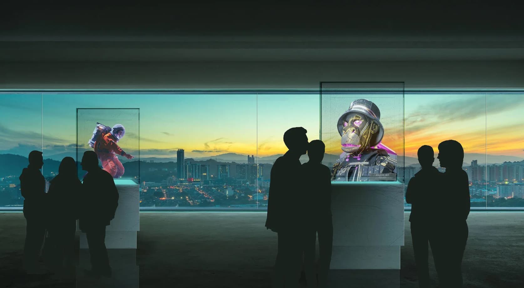 NFT célèbres : découvrez-les en personne lors d&#8217;une exposition de réalité augmentée
