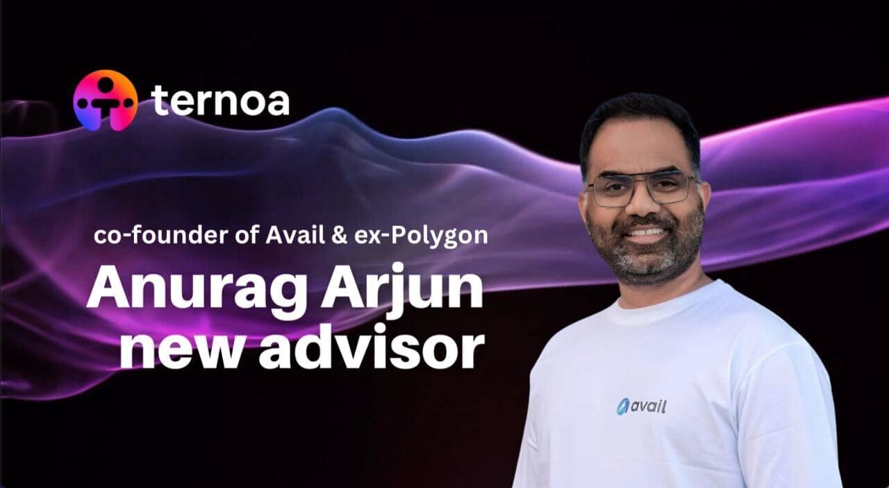 Anurag Arjun, ex-cofondateur de Polygon et cofondateur d&#8217;Avail, rejoint Ternoa en tant que conseiller stratégique