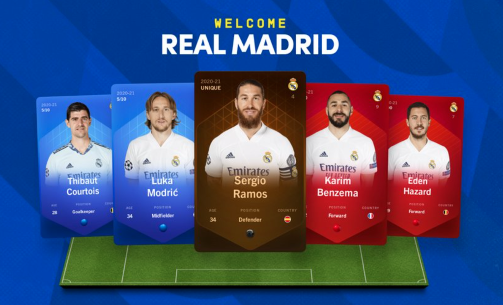 Les joueurs du Real Madrid rejoignent le jeu blockchain Sorare