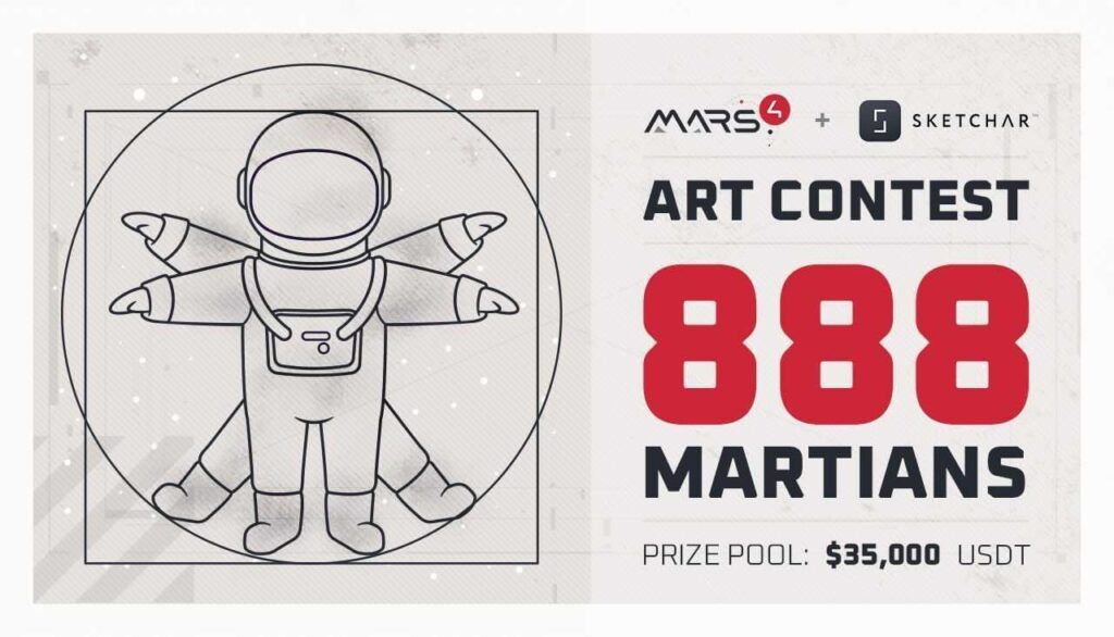 Mars4 et Sketchar s’allient pour lancer le concours d’art NFT Martians888