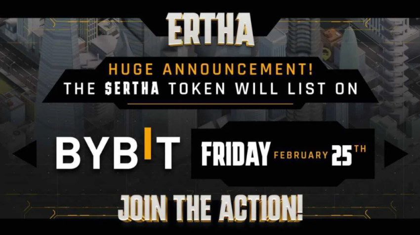 ERTHA est coté sur ByBit