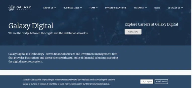 Startup crypto : Galaxy Digital