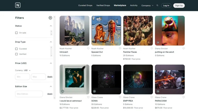 Marketplace Nifty Gateway