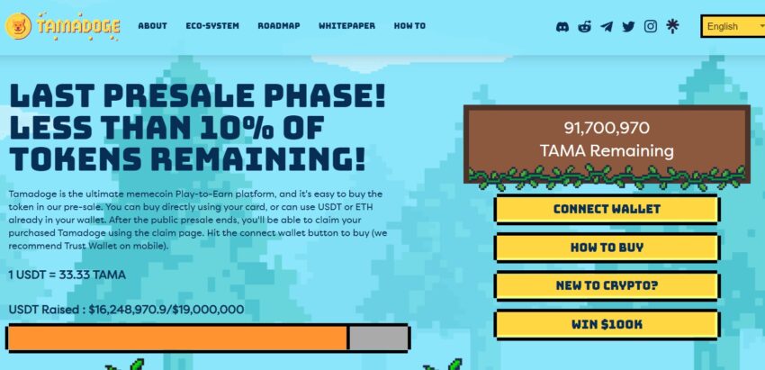 tamadoge presale