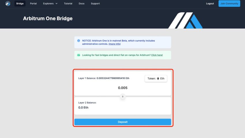 Arbitrum One Bridge