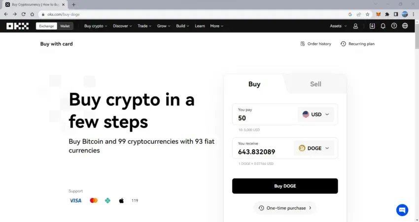 acheter un meme coin sur OKX