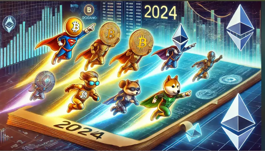 Top & flop crypto 2024 : voici les meilleures et pires performance de l’année