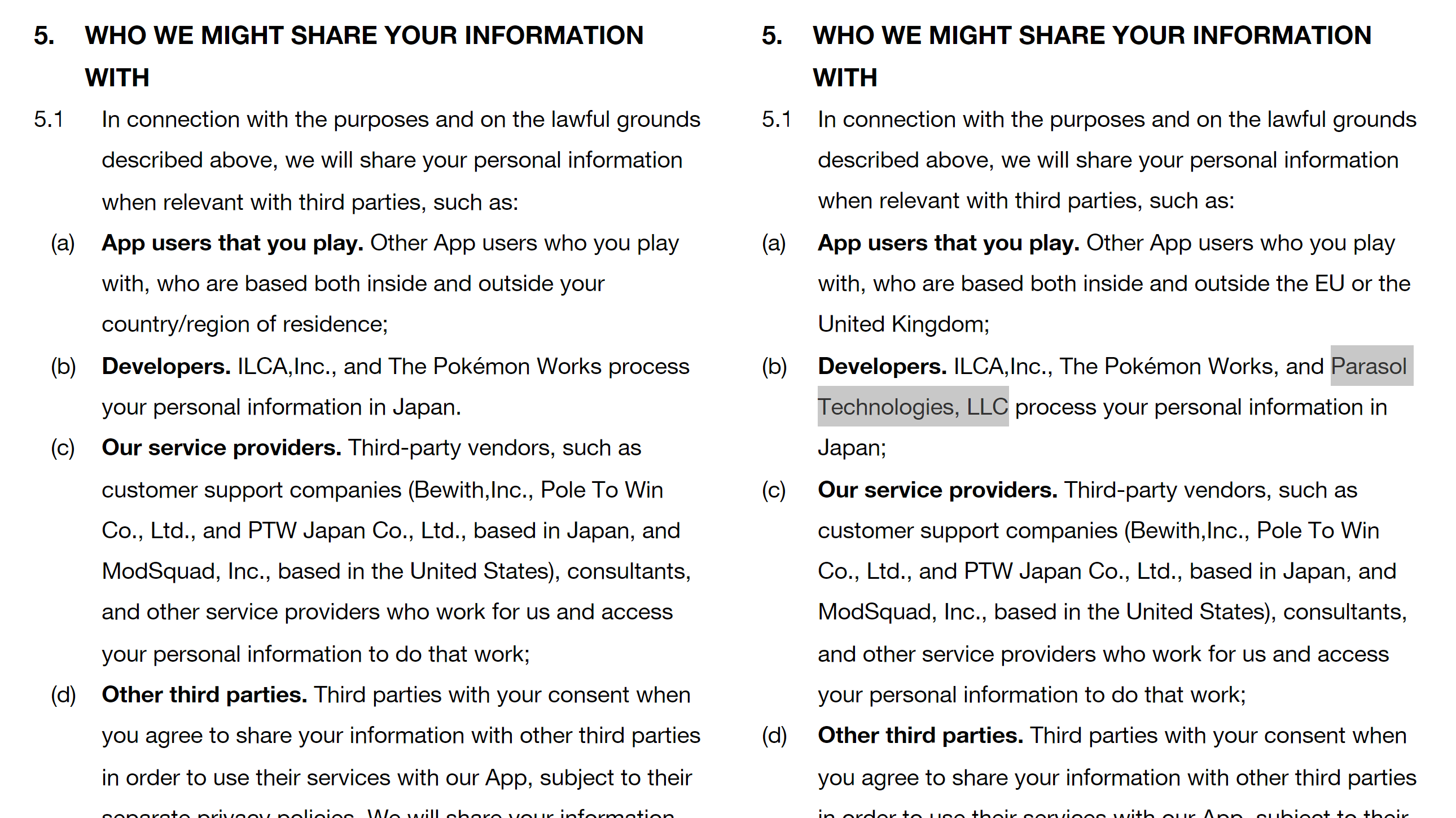 Mise à jour de la confidentialité de Pokémon HOME
