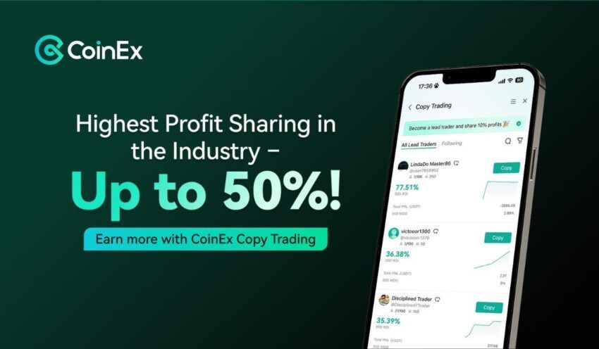 CoinEx dévoile de nouvelles règles de Copy Trading permettant aux traders suivis de partager jusqu’à 50 % des profits