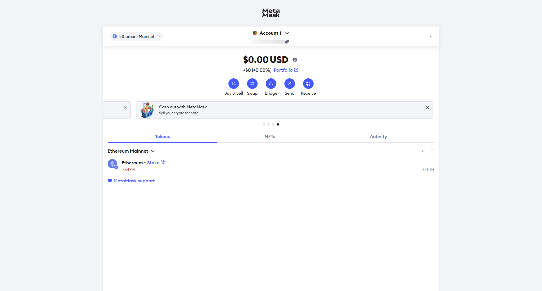 installer metamask xrp étape 3
