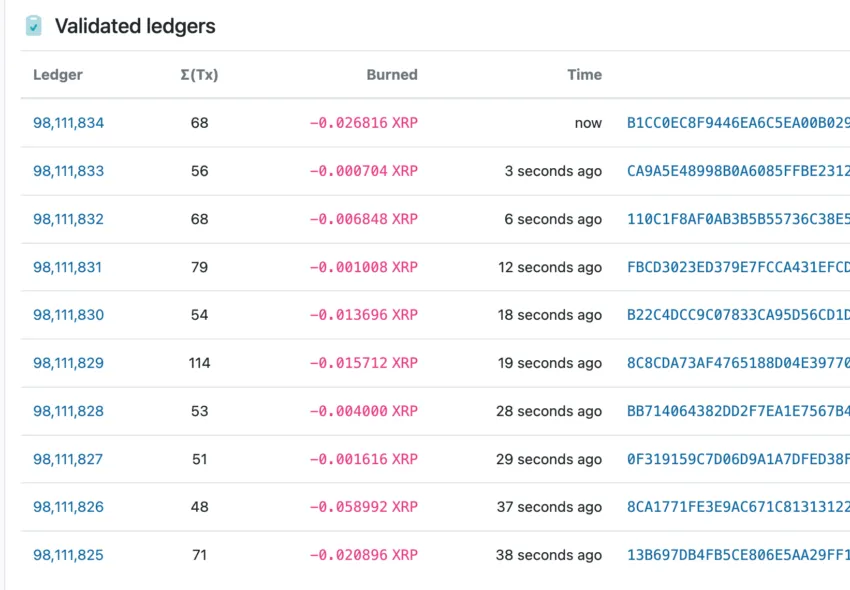 Burn de XRP